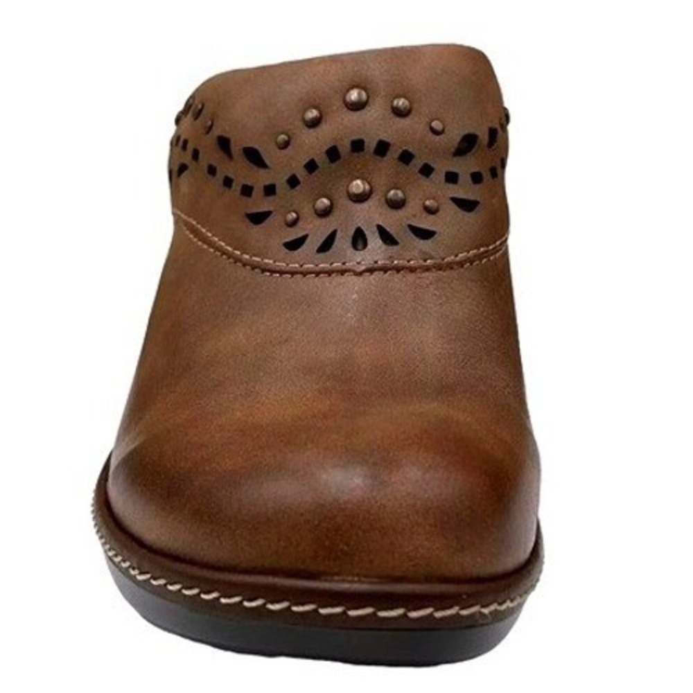 Sofft Laina Women's Closed Toe Leather Clogs Size 7.5 Mocha/Brown Arch Support - Picture 2 of 12